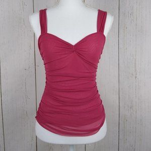 NWT Anthropologie Sheer Ruched Top XS